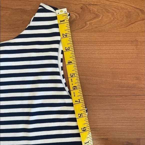 MAX MARA weekend stripes navy blue sleeveless dress - Picture 7 of 11